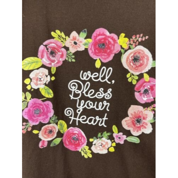 Anvil Brown Graphic Boxy Short Sleeve Tee - Picture 3 of 4